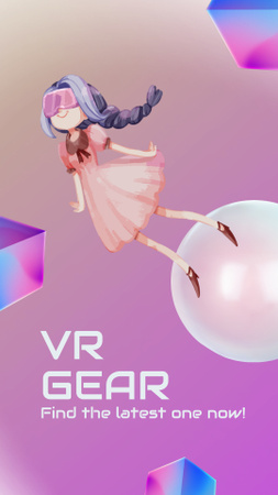 Platilla de diseño VR Gear Sale Instagram Video Story