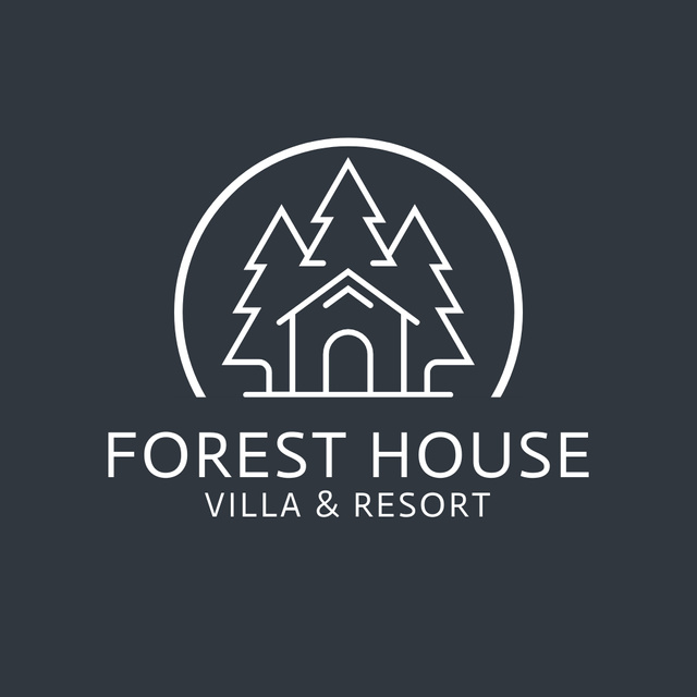  Vacation Villa Advertisement Logo Tasarım Şablonu