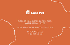 Advertising about Missing Black Dog