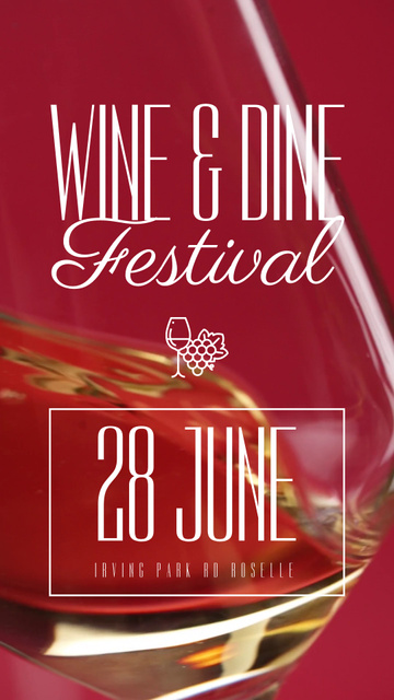 Wine Festival In Bar With Cozy Vibes TikTok Video Design Template