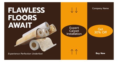Platilla de diseño Offer of Flawless Flooring Services Facebook AD