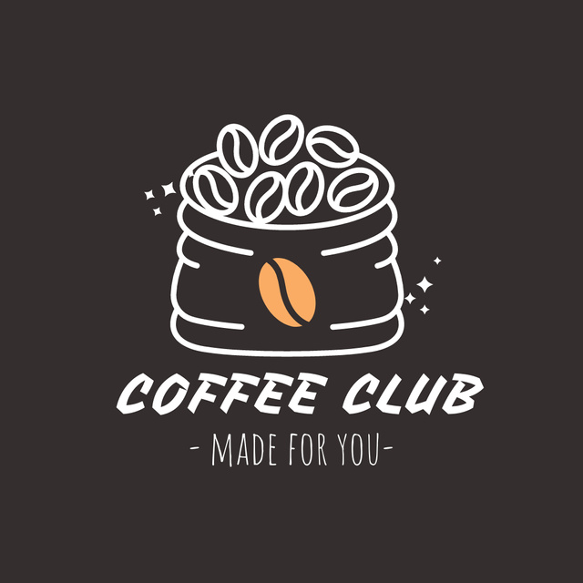 Exquisite Coffee Club Logo Design Template