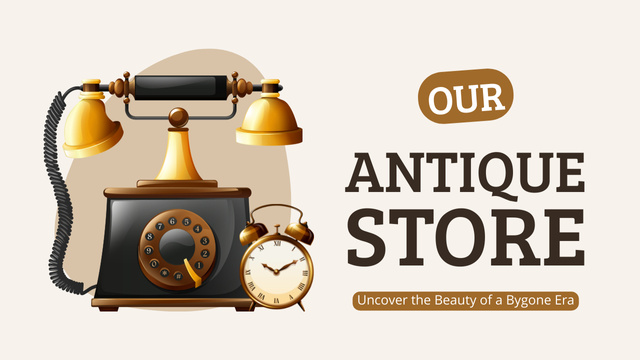 Antique Pieces From Store Showcasing In Episode Youtube Thumbnail Design Template