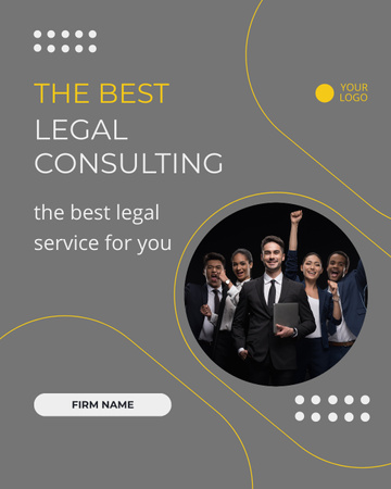 Offer of Best Legal Consulting Instagram Post Vertical Design Template