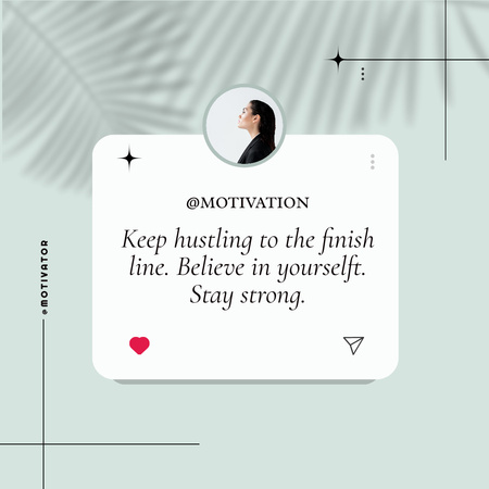 Platilla de diseño Motivational Phrase to Believe in Yourself Instagram