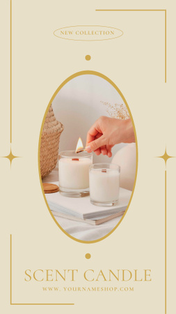 Home Decor Offer with Candles Instagram Story Design Template