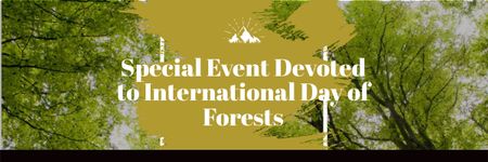 Plantilla de diseño de Special Event devoted to International Day of Forests Email header 