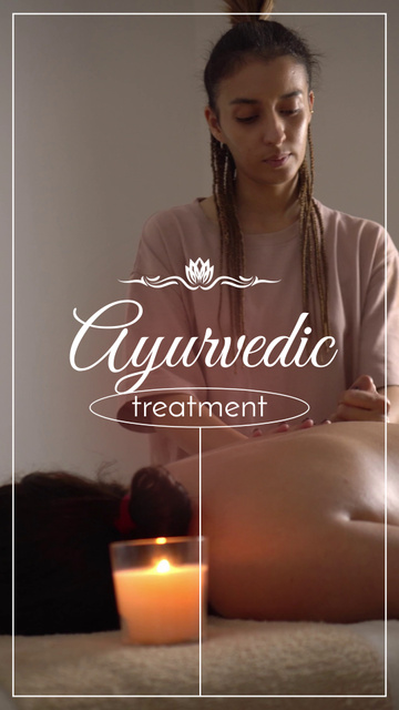 Plantilla de diseño de Ayurvedic Treatment For Inner Peace Offer TikTok Video 