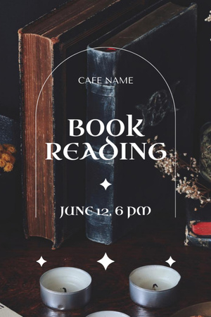 Books Reading Event Announcement Flyer 4x6in Design Template