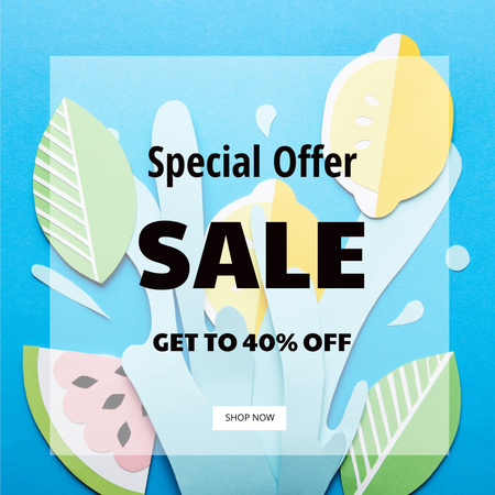 Template di design Fresh Fruits for Special Sale Offer Instagram