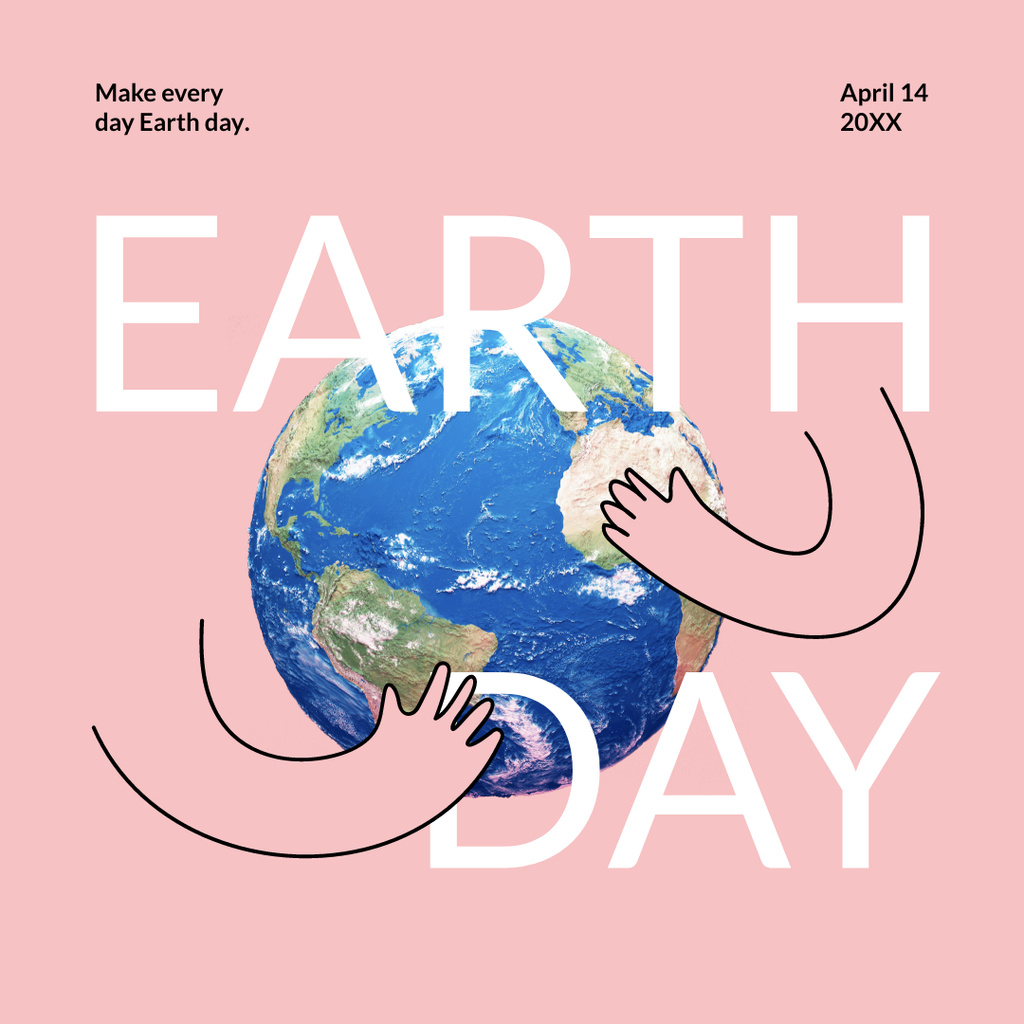 World Earth Day Celebration Announcement Instagram Tasarım Şablonu