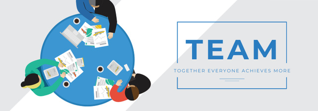 Business people working together at table Tumblr – шаблон для дизайну