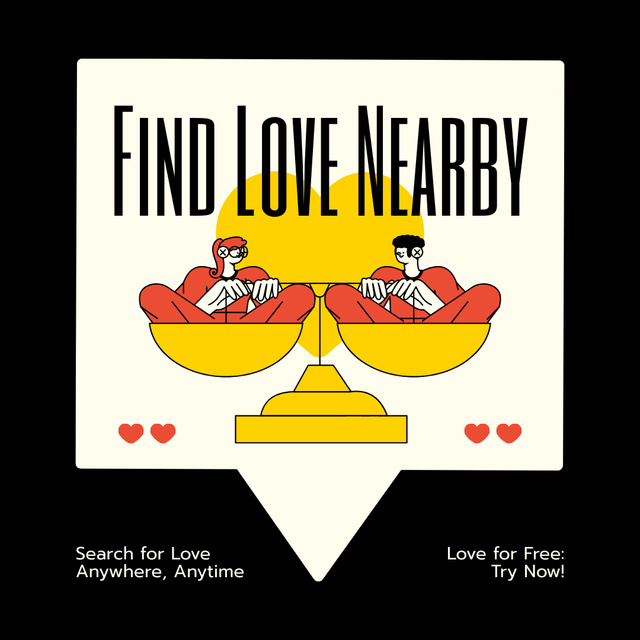 Plantilla de diseño de Local Matchmaking Service To Find Love Nearby Instagram 