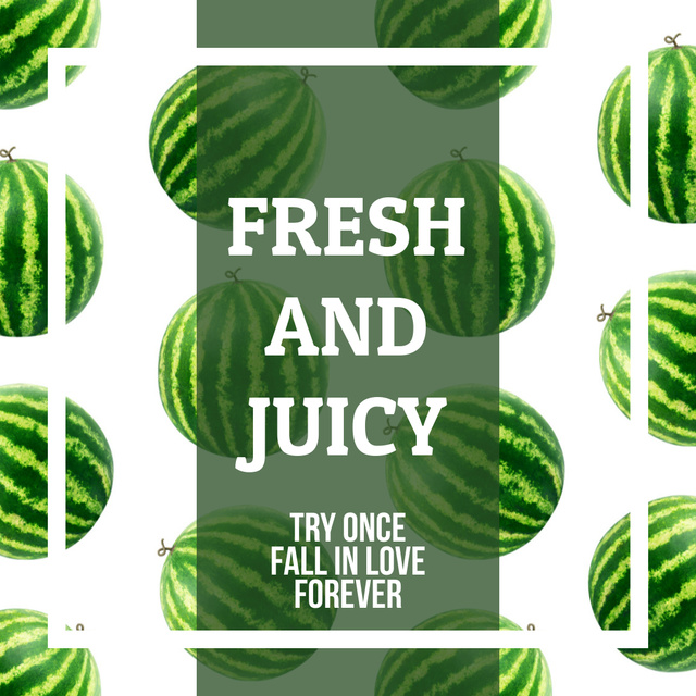 Rotating Raw Watermelons Animated Post Design Template