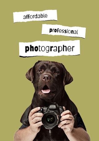 Ontwerpsjabloon van Flyer A4 van Photography Services Offer