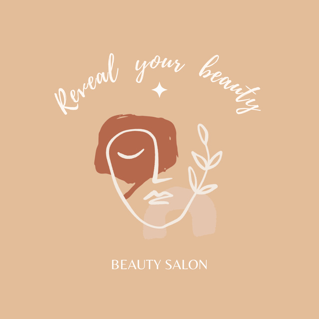 Modèle de visuel Beauty Salon Services Offer With Slogan - Animated Logo