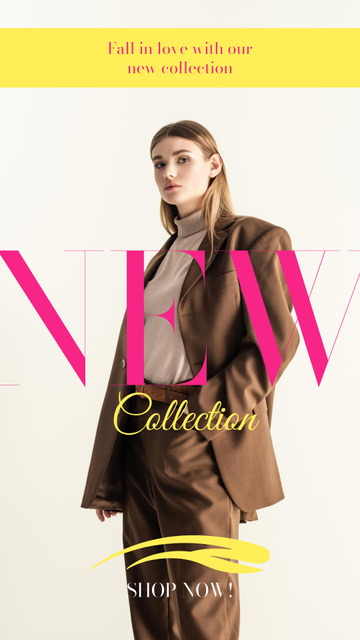 Platilla de diseño Elegant Suit for New Fashion Collection Offer Instagram Story