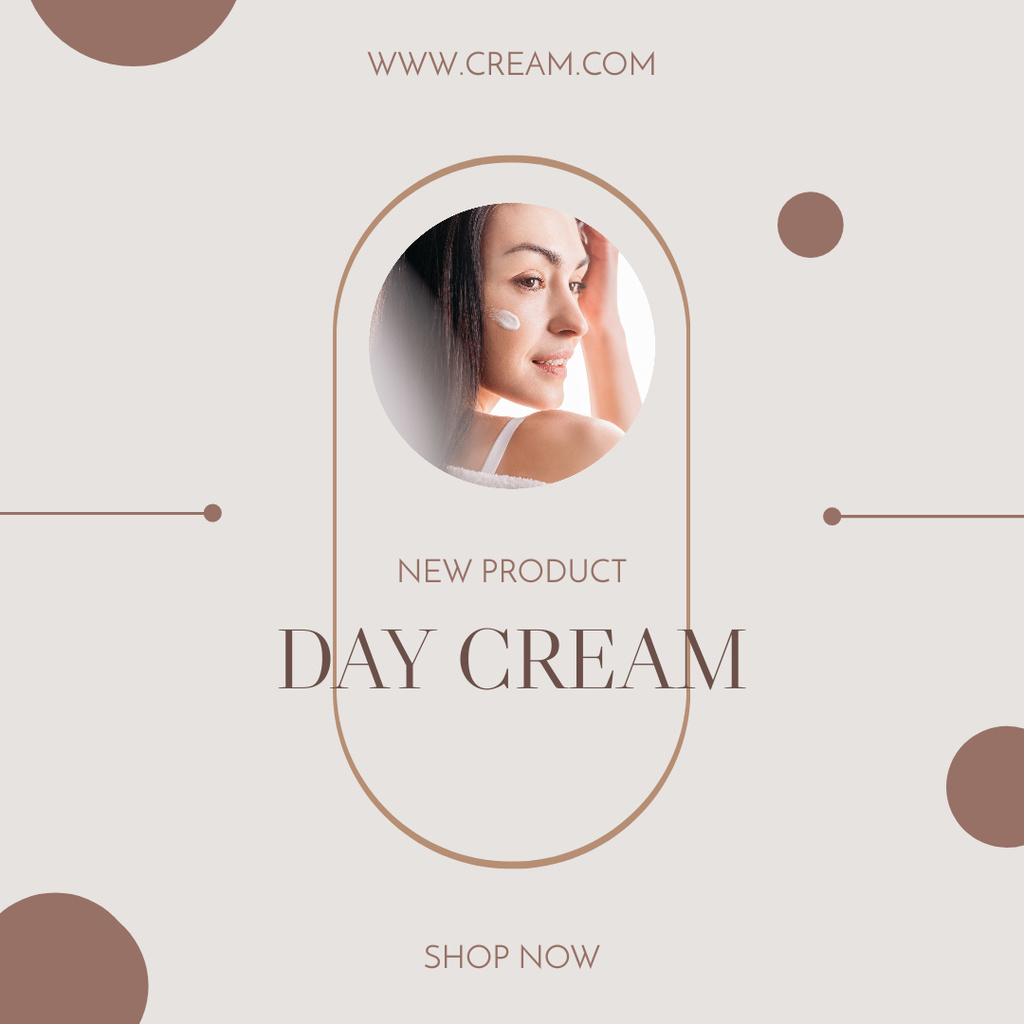 New Day Cream in Our Shop Instagram Design Template
