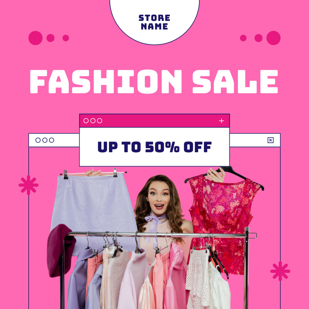 Fashion Sale in Boutique Instagram – шаблон для дизайна