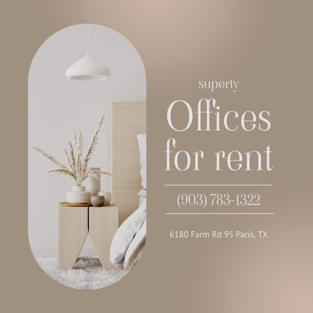 Offices Rent Offer Animated Post Design Template