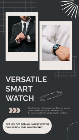 Platilla de diseño Versatile Smart Watch for Men Instagram Story