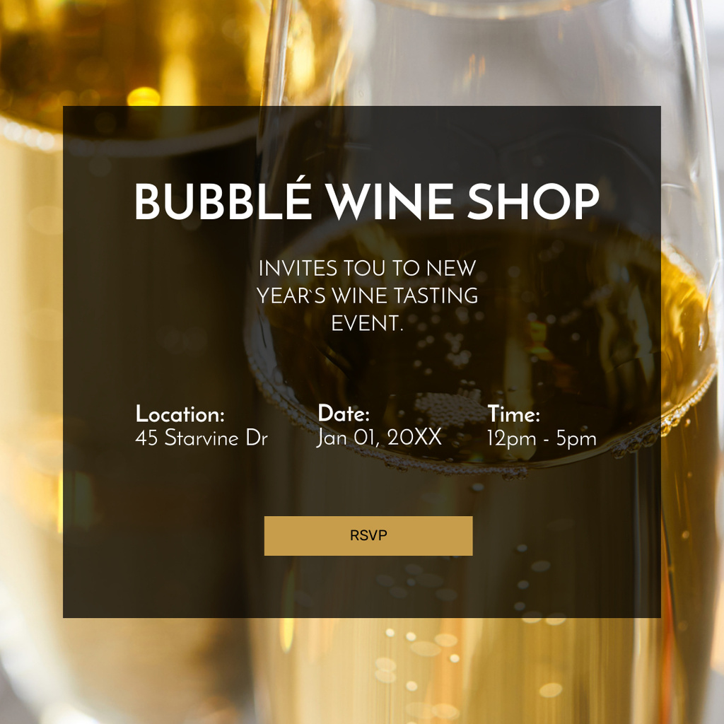 Designvorlage Wine Store Services Offer für Instagram