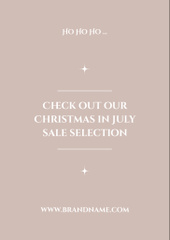 July Christmas Discount Announcement with Young Couple