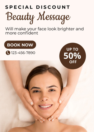 Special Discount for Massage Treatments Flayer Design Template