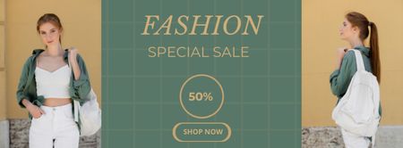 Special Fashion Sale  Facebook cover Design Template