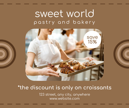 Sweet Pastry Sale in Bakery Facebook Design Template
