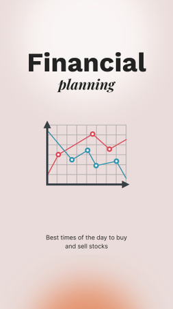 Diagram for Financial planning Instagram Video Story Design Template