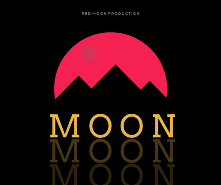 Template di design promozione dell'album musicale con silhouette di montagna Facebook