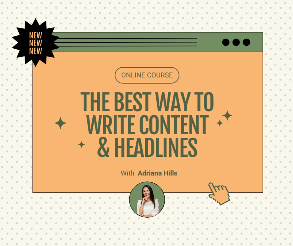 Essential Course About Writing Texts And Headlines Facebook Modelo de Design