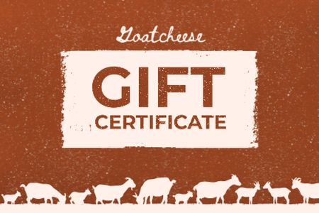 Template di design Cheese Tasting Announcement Gift Certificate