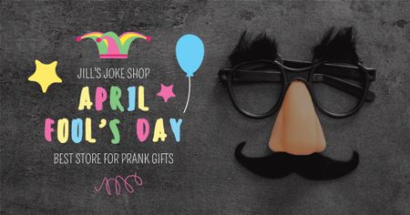 Designvorlage Jill's Joke shop for April Fools Day für Facebook AD