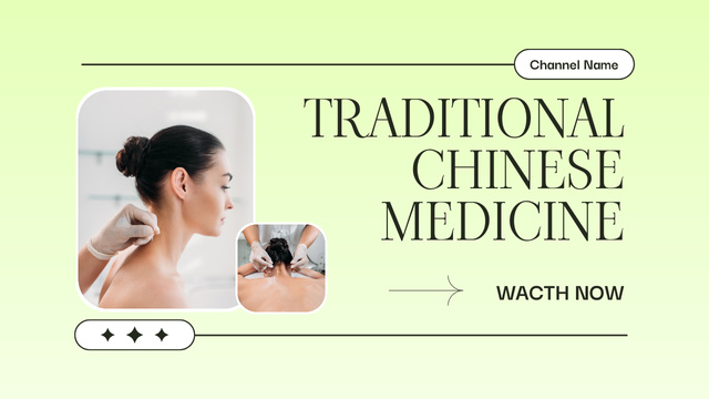 Designvorlage Traditional Chinese Medicine Treatment Options für Youtube Thumbnail