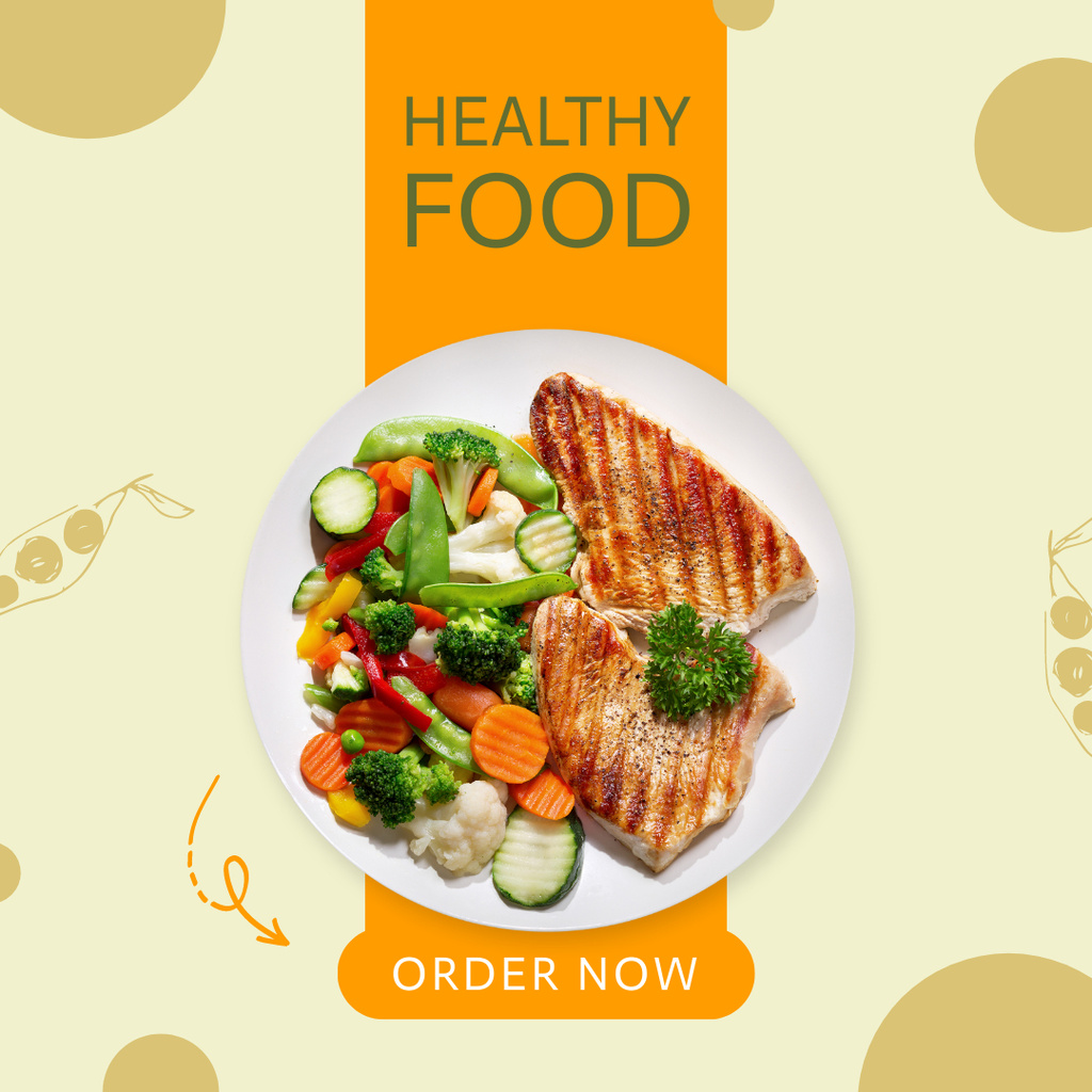 Special Healthy Food Instagram tervezősablon