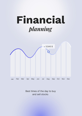 Diagram for Financial planning Poster Modelo de Design