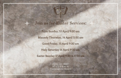 Holy Week Services Announcement