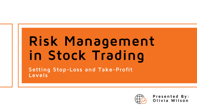 Risk Management in Stock Trading Presentation Wide tervezősablon