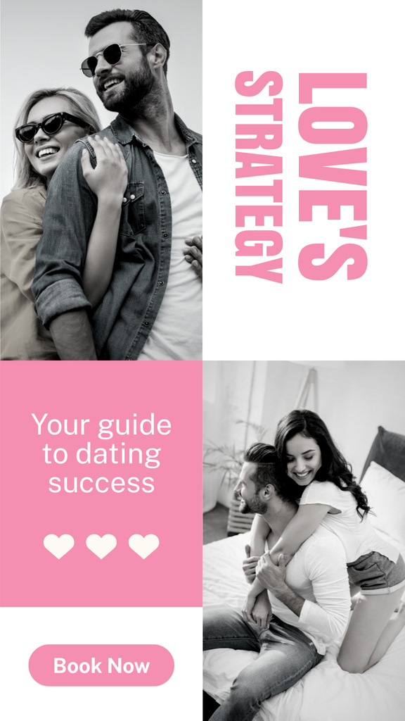 Designvorlage Guide to Building Love Strategy für Instagram Story
