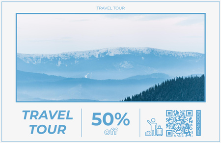 Скидка на туристические туры, чтобы увидеть дикую природу Thank You Card 5.5x8.5in – шаблон для дизайна