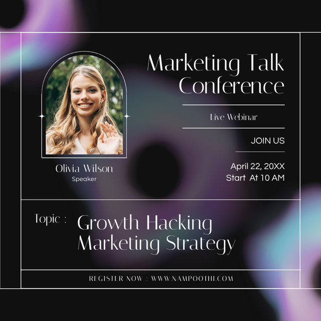 Marketing Strategy Conference Announcement Instagram Design Template