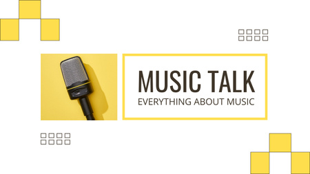 Podcast Topic about Music Youtube Design Template