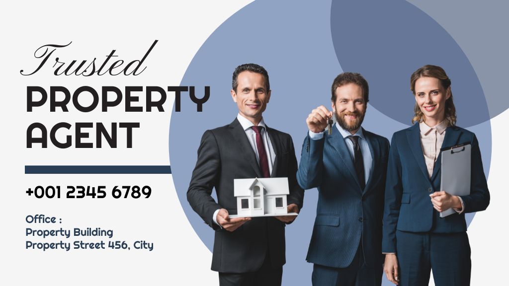 Trusted Property Agent Ad Title Modelo de Design