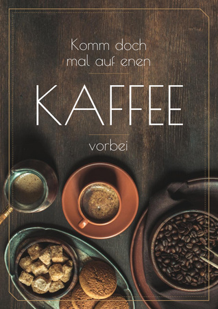 Designvorlage Coffee Shop Promotion with Coffee and Cookies für Poster