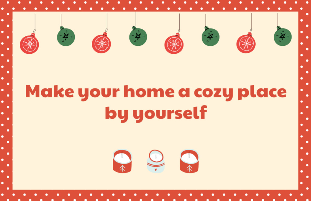 Cozy Christmas Celebration Flyer 5.5x8.5in Horizontal – шаблон для дизайна