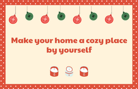 Cozy Christmas Celebration Flyer 5.5x8.5in Horizontal Design Template
