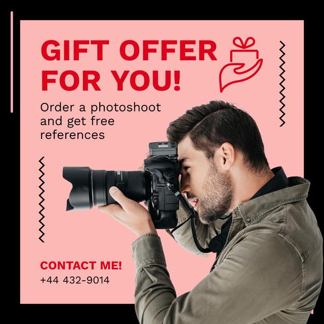 Professional Photoshoot Order As Gift Proposal Animated Post Šablona návrhu