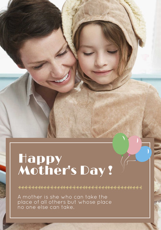 Happy Mother's day greeting Poster 28x40in Design Template